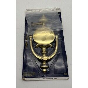 Brainerd Solid Brass Ornate Door Knocker 5-11/16" Model 47836 New Sealed